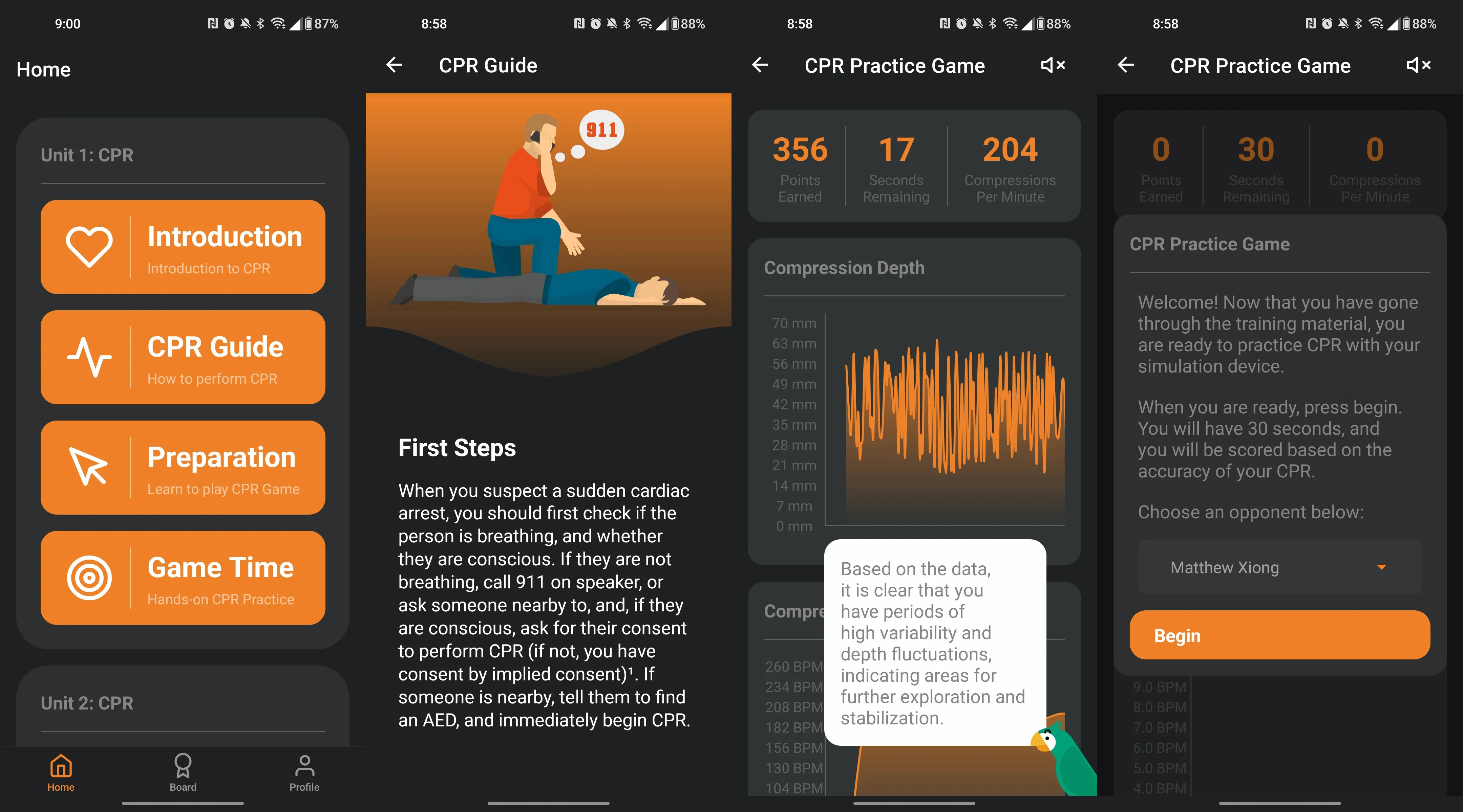 yHealth App Screenshots